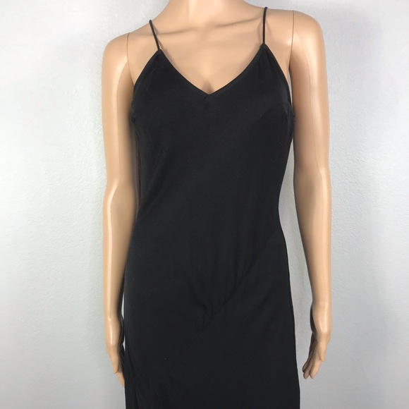 V neck side slit maxi cami dress - Picture 3 of 4